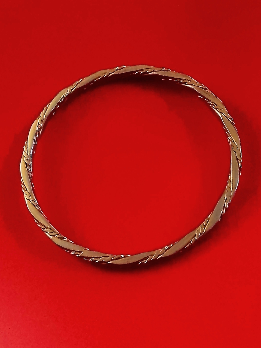 Monet Gold Plated Twisted Bangle Bracelet